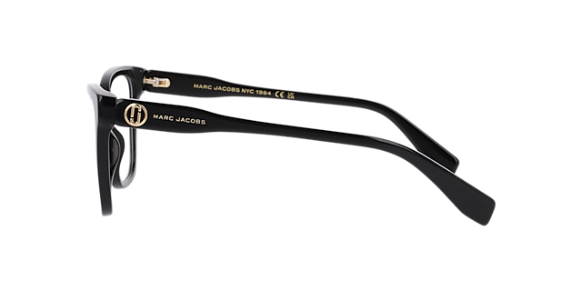 Marc 816 Black AcetateEyeglass Frames for Glasses Direct, Side View