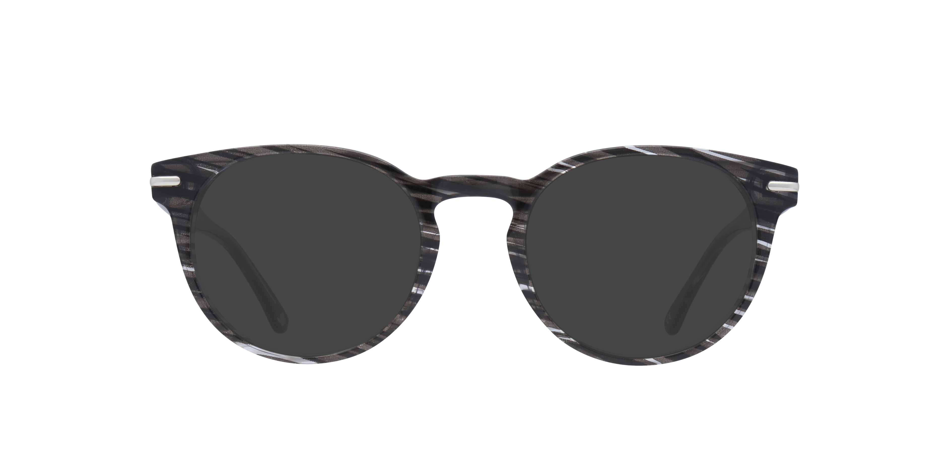 Dalston Shiny Grey Stripes AcetateEyeglass Frames for Glasses Direct, with Tinted Lenses
