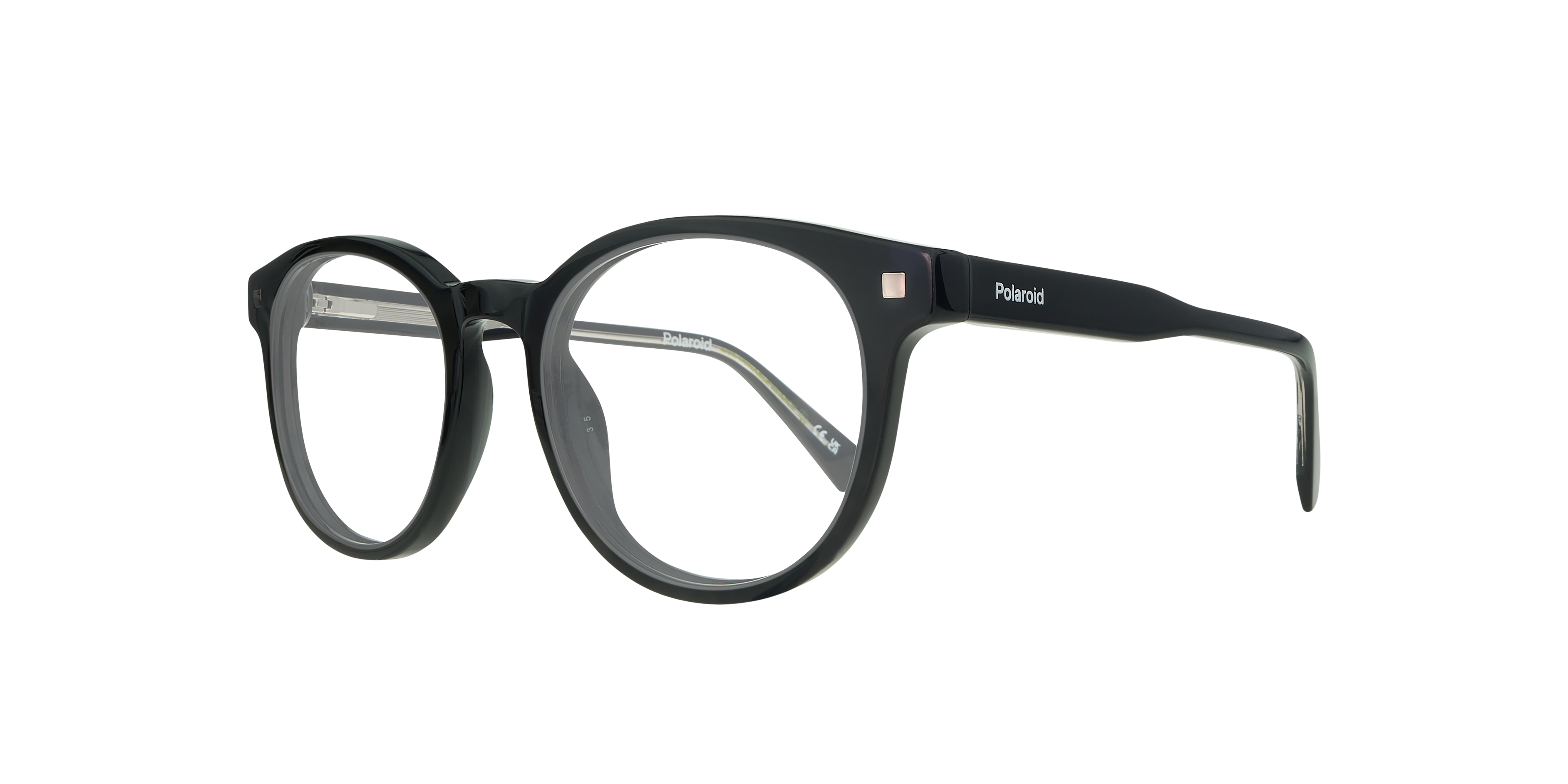 PLD D519 Black AcetateEyeglass Frames for Glasses Direct, Angle View