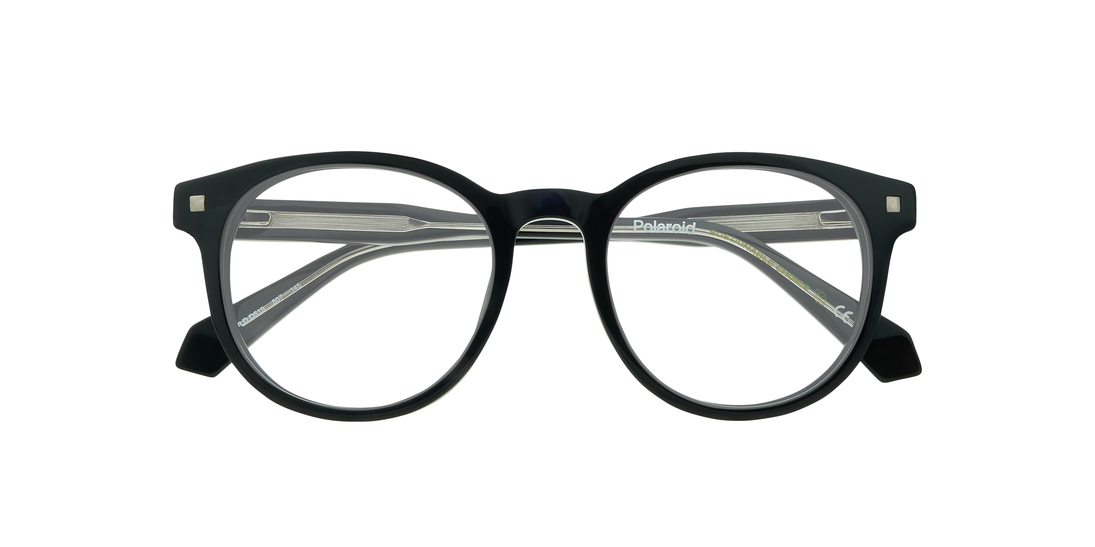 PLD D519 Black AcetateEyeglass Frames for Glasses Direct, Closed View