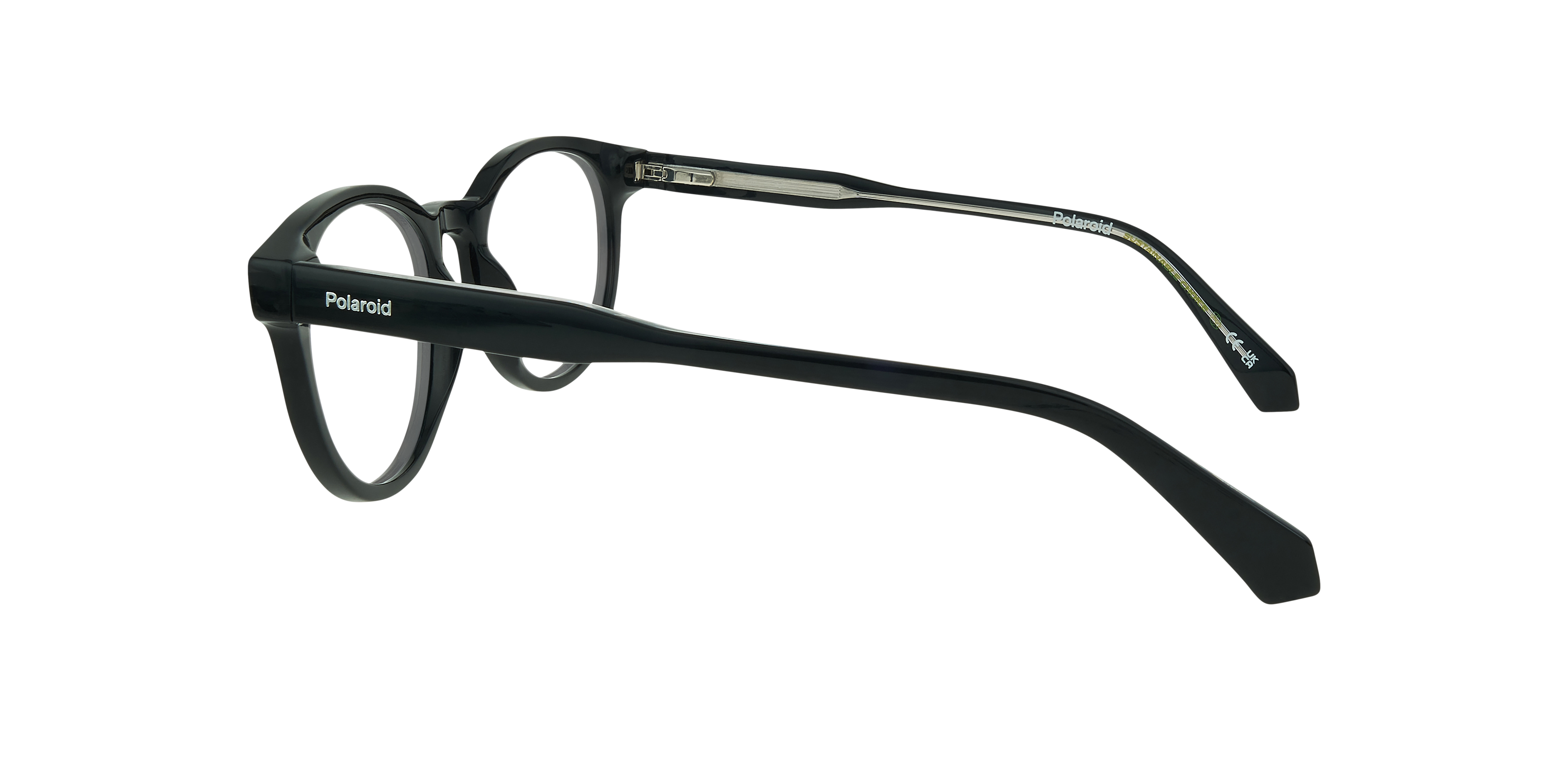 PLD D519 Black AcetateEyeglass Frames for Glasses Direct, Side View