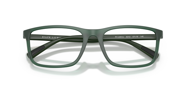 PH2291U Matte Transparent Dark Green PlasticEyeglass Frames for Glasses Direct, Closed View