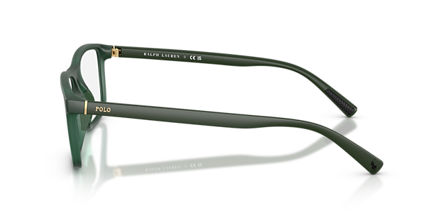 PH2291U Matte Transparent Dark Green PlasticEyeglass Frames for Glasses Direct, Side View