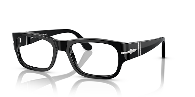 PO3324V Black AcetateEyeglass Frames for Glasses Direct, Angle View