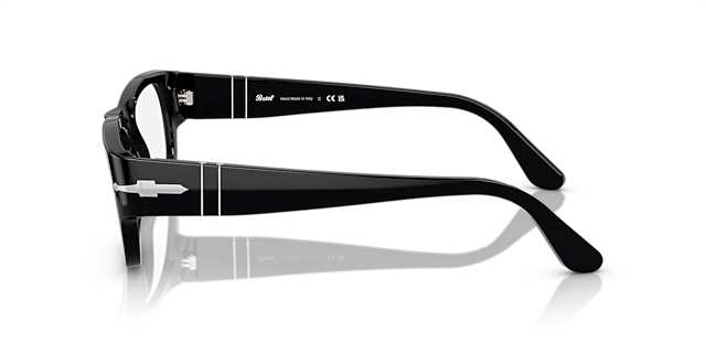 PO3324V Black AcetateEyeglass Frames for Glasses Direct, Side View