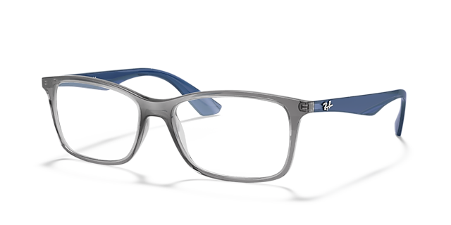 RB7047 Transparent Grey PlasticEyeglass Frames for Glasses Direct, Angle View