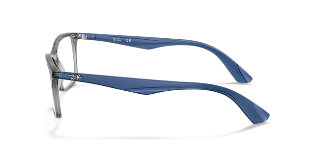 RB7047 Transparent Grey PlasticEyeglass Frames for Glasses Direct, Side View