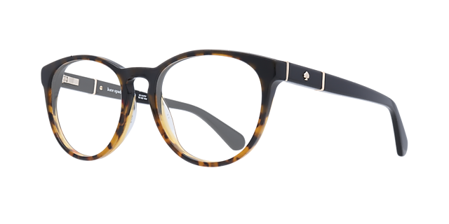 Charissa Tortoise Black AcetateEyeglass Frames for Glasses Direct, Angle View