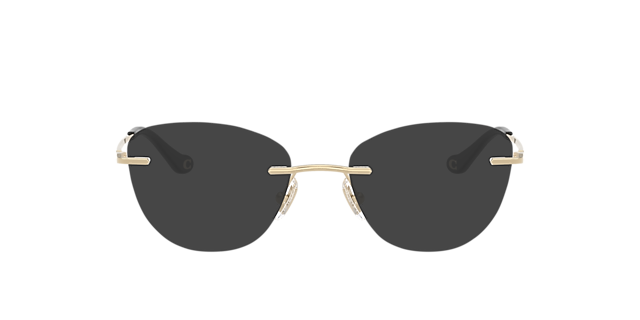 HC5185 Shiny Light Gold MetalEyeglass Frames for Glasses Direct, with Tinted Lenses