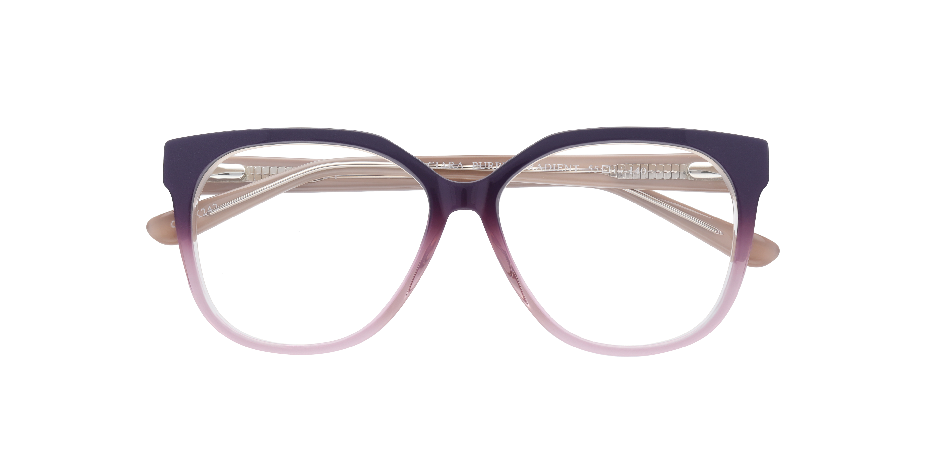 Ciara Purple Gradient AcetateEyeglass Frames for Glasses Direct, Closed View