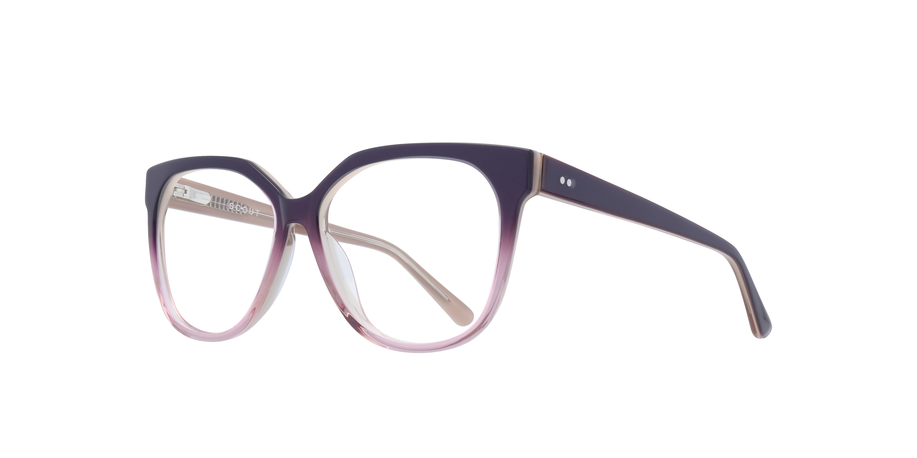 Ciara Purple Gradient AcetateEyeglass Frames for Glasses Direct, Angle View