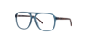 Max Crystal Green PlasticEyeglass Frames for Glasses Direct, Angle View