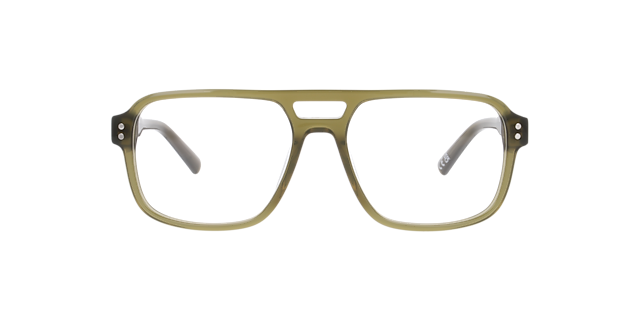 Michael Crystal Green AcetateEyeglass Frames for Glasses Direct, Front View