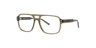 Michael Crystal Green AcetateEyeglass Frames for Glasses Direct, Angle View