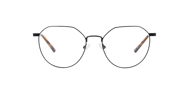Morgan Black MetalEyeglass Frames for Glasses Direct, Front View