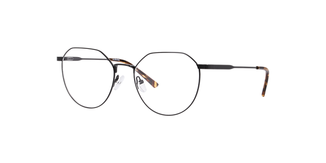 Morgan Black MetalEyeglass Frames for Glasses Direct, Angle View