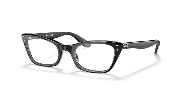 RB5499 Black AcetateEyeglass Frames for Glasses Direct, Angle View