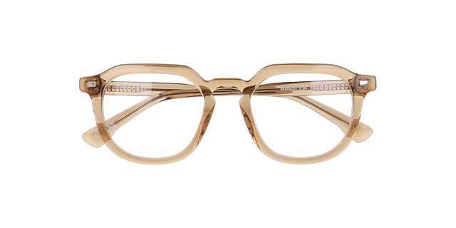 Malachi Crystal Light Brown AcetateEyeglass Frames for Glasses Direct, Closed View