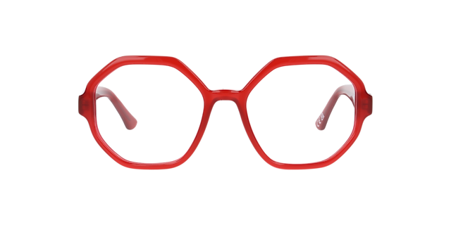 Mabel Milky Red AcetateEyeglass Frames for Glasses Direct, Front View