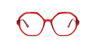 Mabel Milky Red AcetateEyeglass Frames for Glasses Direct, Front View