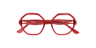 Mabel Milky Red AcetateEyeglass Frames for Glasses Direct, Closed View