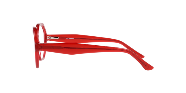 Mabel Milky Red AcetateEyeglass Frames for Glasses Direct, Side View