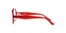 Mabel Milky Red AcetateEyeglass Frames for Glasses Direct, Side View