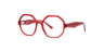 Mabel Milky Red AcetateEyeglass Frames for Glasses Direct, Angle View