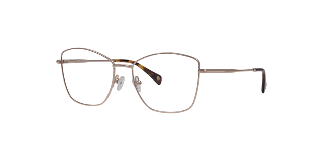 Merton Gold MetalEyeglass Frames for Glasses Direct, Angle View