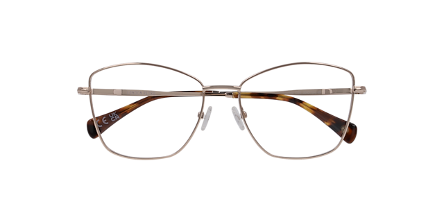 Merton Gold MetalEyeglass Frames for Glasses Direct, Closed View