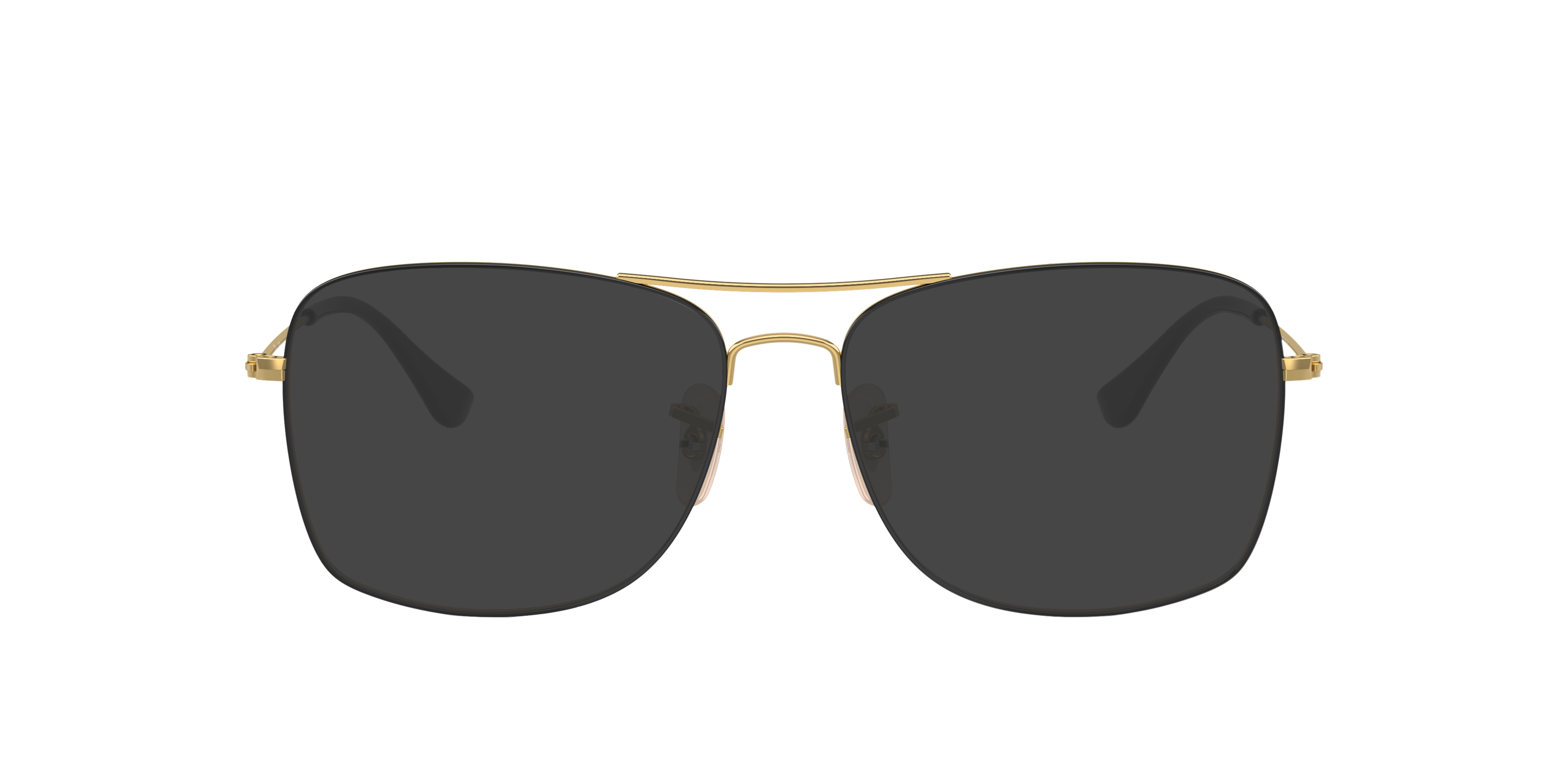 RB6498 Black On Gold MetalEyeglass Frames for Glasses Direct, with Tinted Lenses