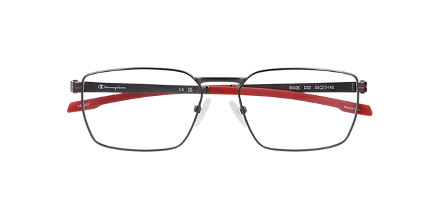 Cumade Gunmetal MetalEyeglass Frames for Glasses Direct, Closed View
