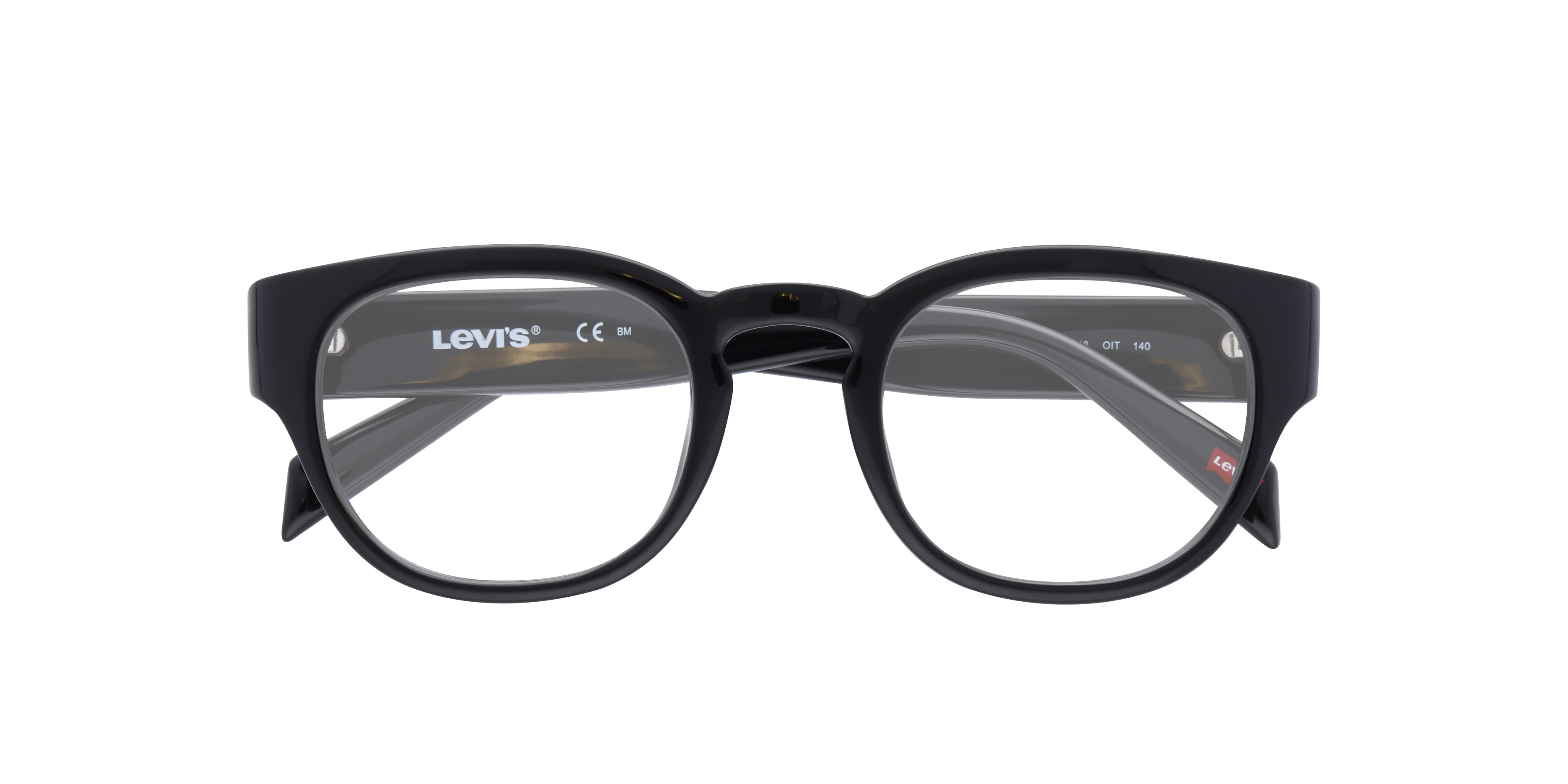 LV 1048 Black PlasticEyeglass Frames for Glasses Direct, Closed View