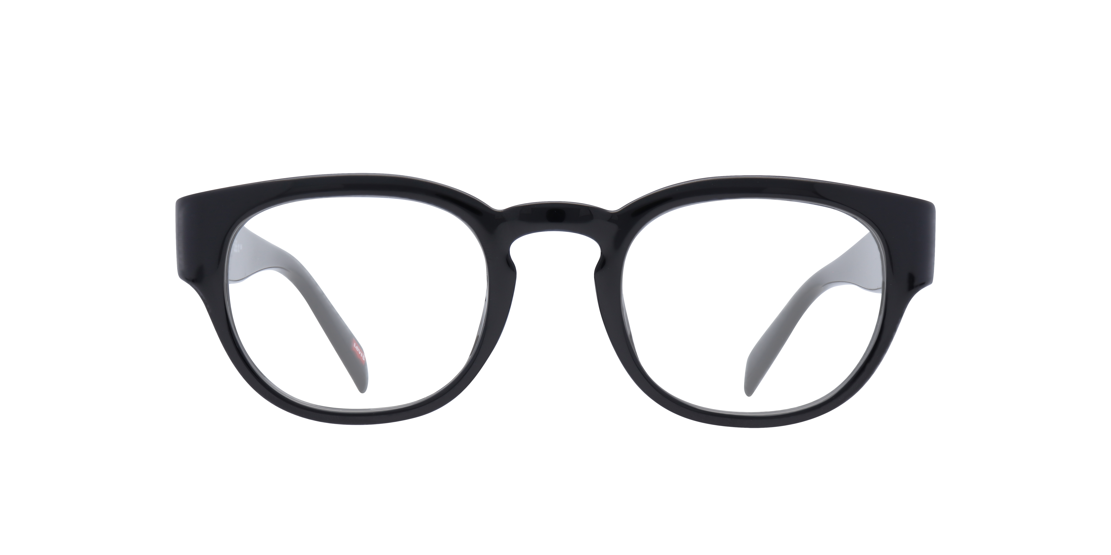 LV 1048 Black PlasticEyeglass Frames for Glasses Direct, Front View