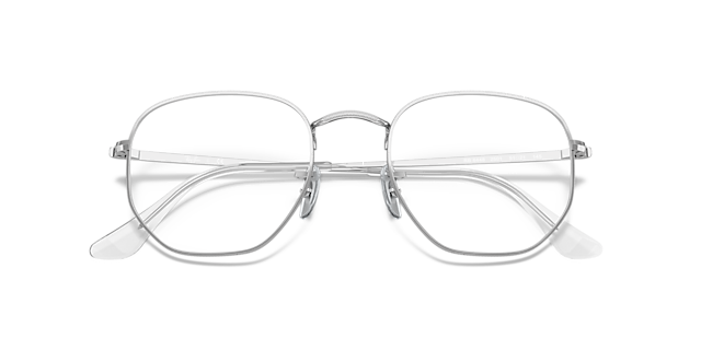 RB6448 Silver MetalEyeglass Frames for Glasses Direct, Closed View