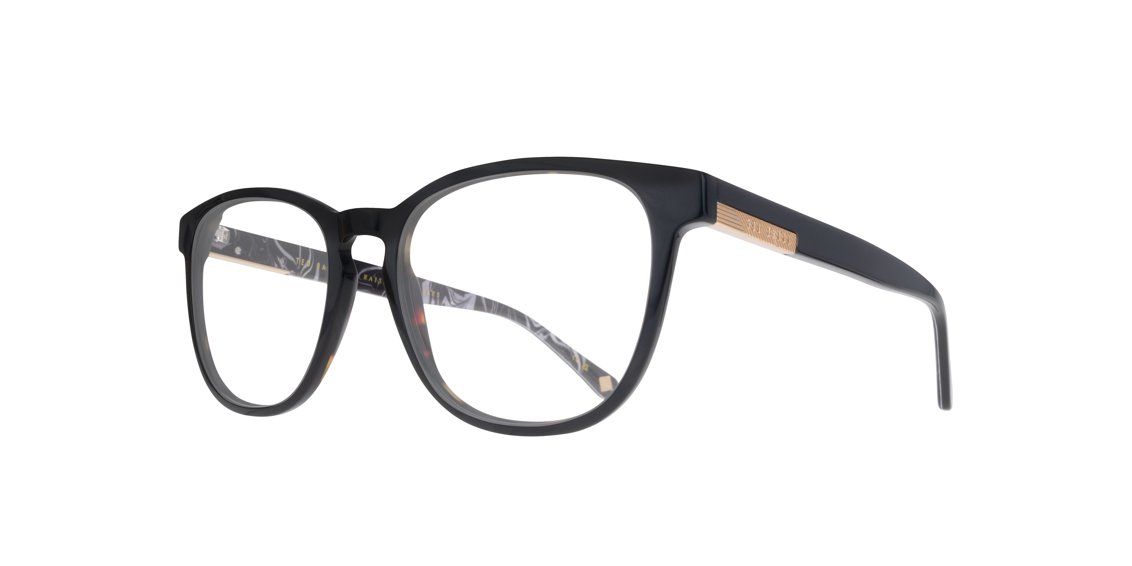 TB8252 Black AcetateEyeglass Frames for Glasses Direct, Angle View