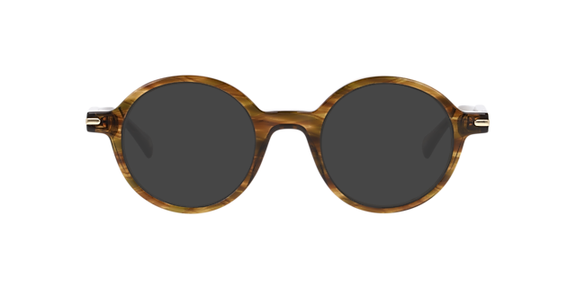 Nine Elms Stripped Brown AcetateEyeglass Frames for Glasses Direct, with Tinted Lenses