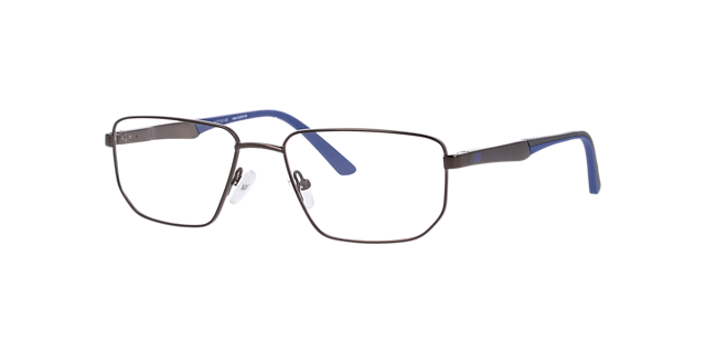 Nb4190 Grey MetalEyeglass Frames for Glasses Direct, Angle View