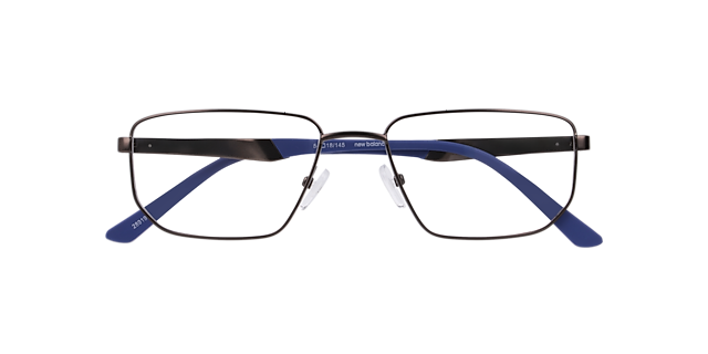 Nb4190 Grey MetalEyeglass Frames for Glasses Direct, Closed View