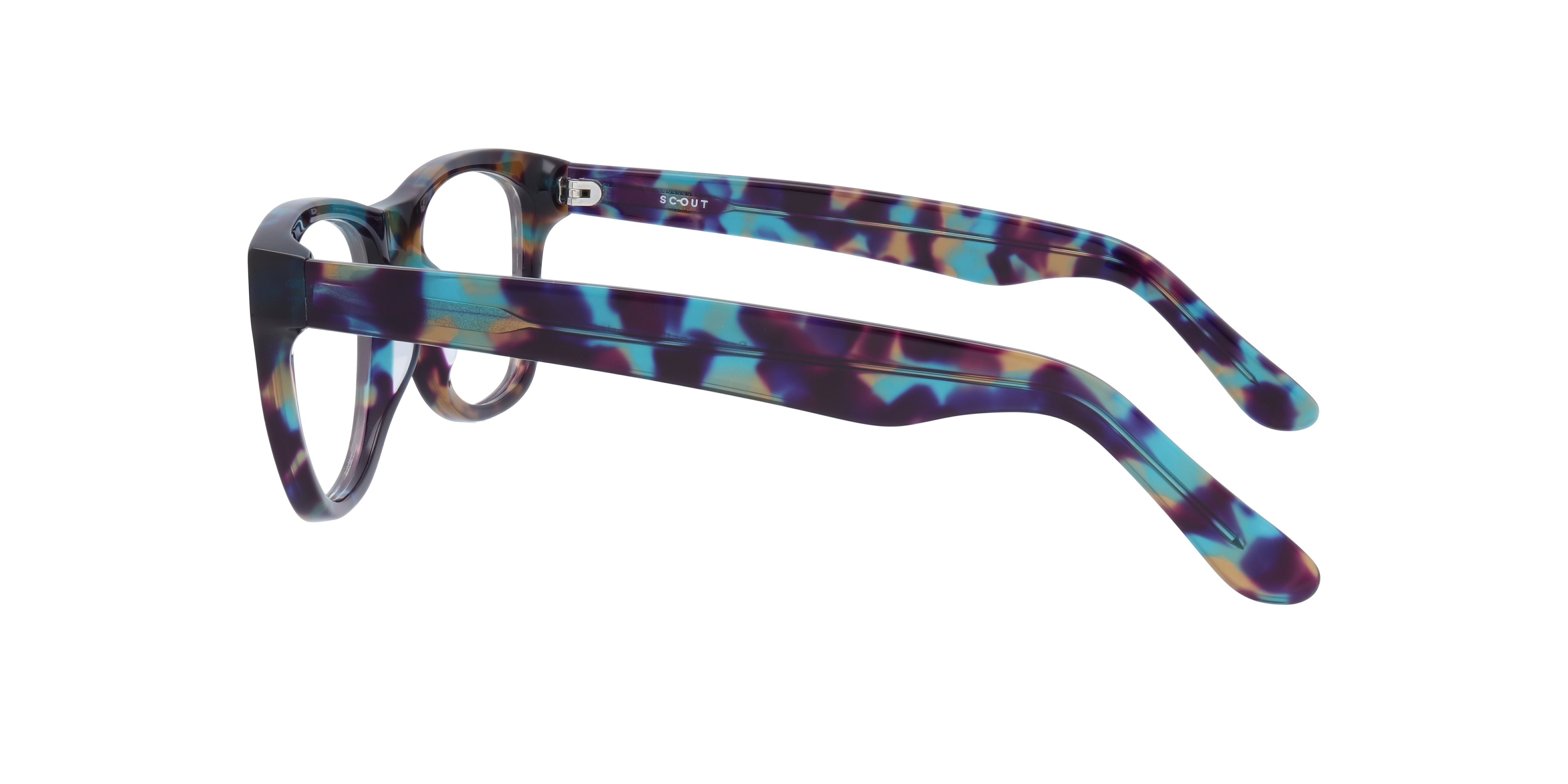 Festival Tortoise & Blue AcetateEyeglass Frames for Glasses Direct, Side View
