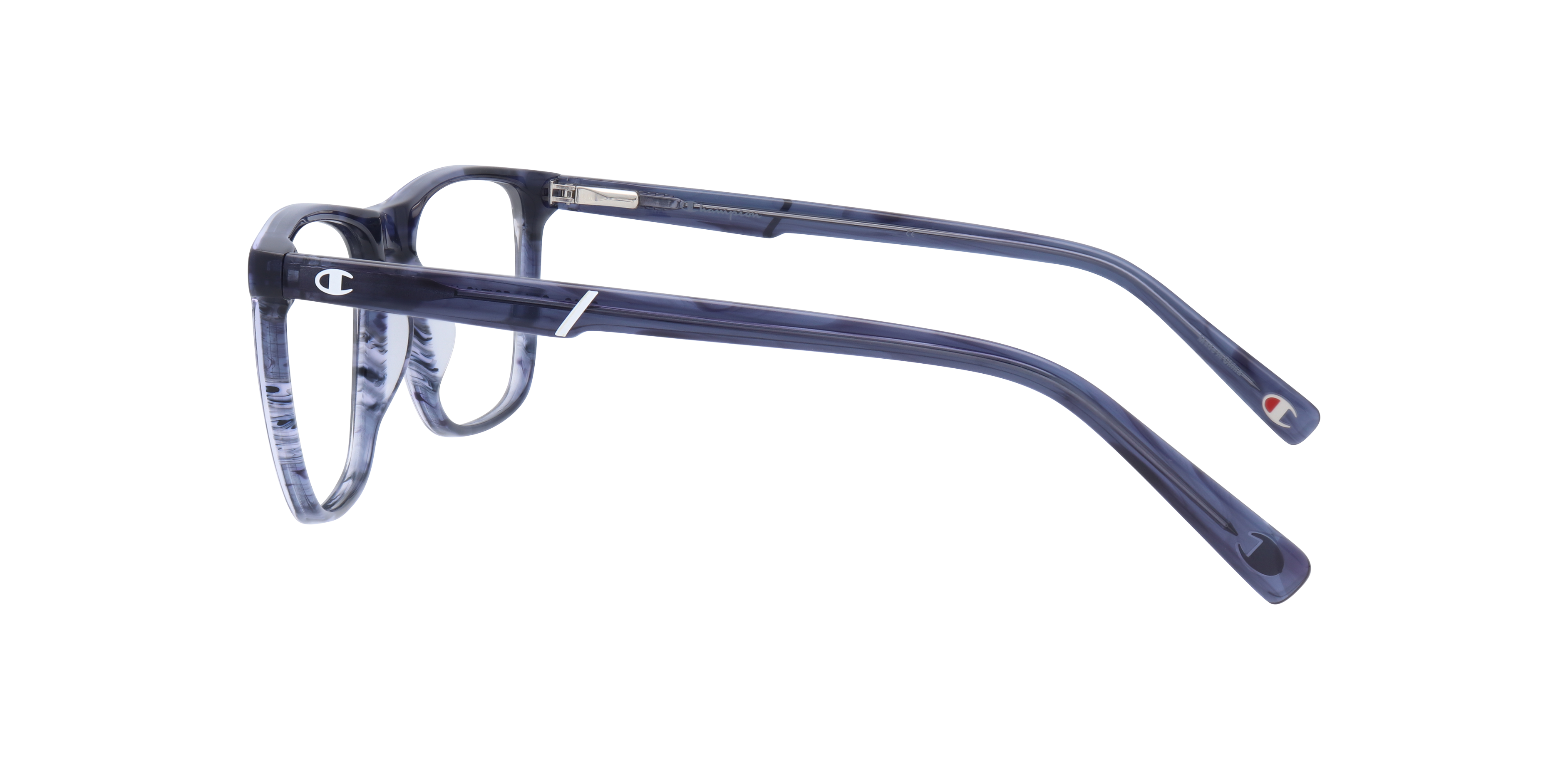 Snag Blue MetalEyeglass Frames for Glasses Direct, Side View