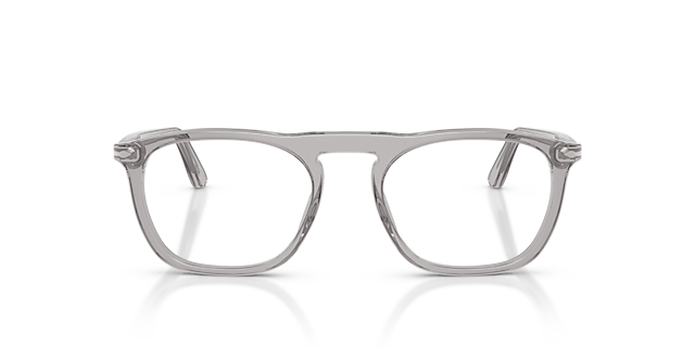 PO3391V Transparent Grey AcetateEyeglass Frames for Glasses Direct, Front View