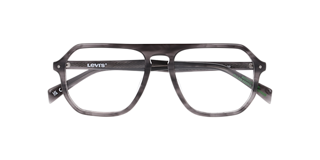 LV 5086 Grey White AcetateEyeglass Frames for Glasses Direct, Closed View