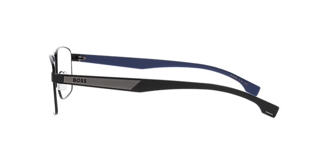 BOSS 1830 Black Matte MetalEyeglass Frames for Glasses Direct, Side View