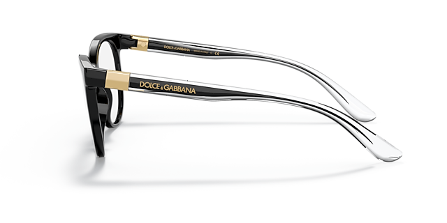 DG5084 Black PlasticEyeglass Frames for Glasses Direct, Side View