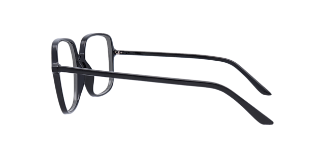 Francesca Black PlasticEyeglass Frames for Glasses Direct, Side View
