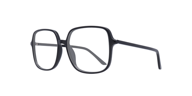 Francesca Black PlasticEyeglass Frames for Glasses Direct, Angle View