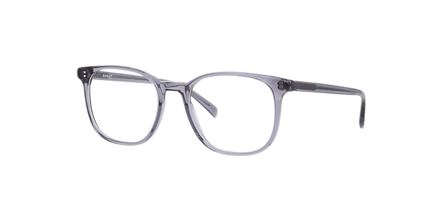 Miles Crystal Grey AcetateEyeglass Frames for Glasses Direct, Angle View