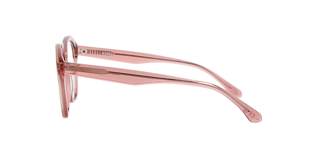 Monica Light Brown & Pink AcetateEyeglass Frames for Glasses Direct, Side View