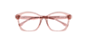Monica Light Brown & Pink AcetateEyeglass Frames for Glasses Direct, Closed View